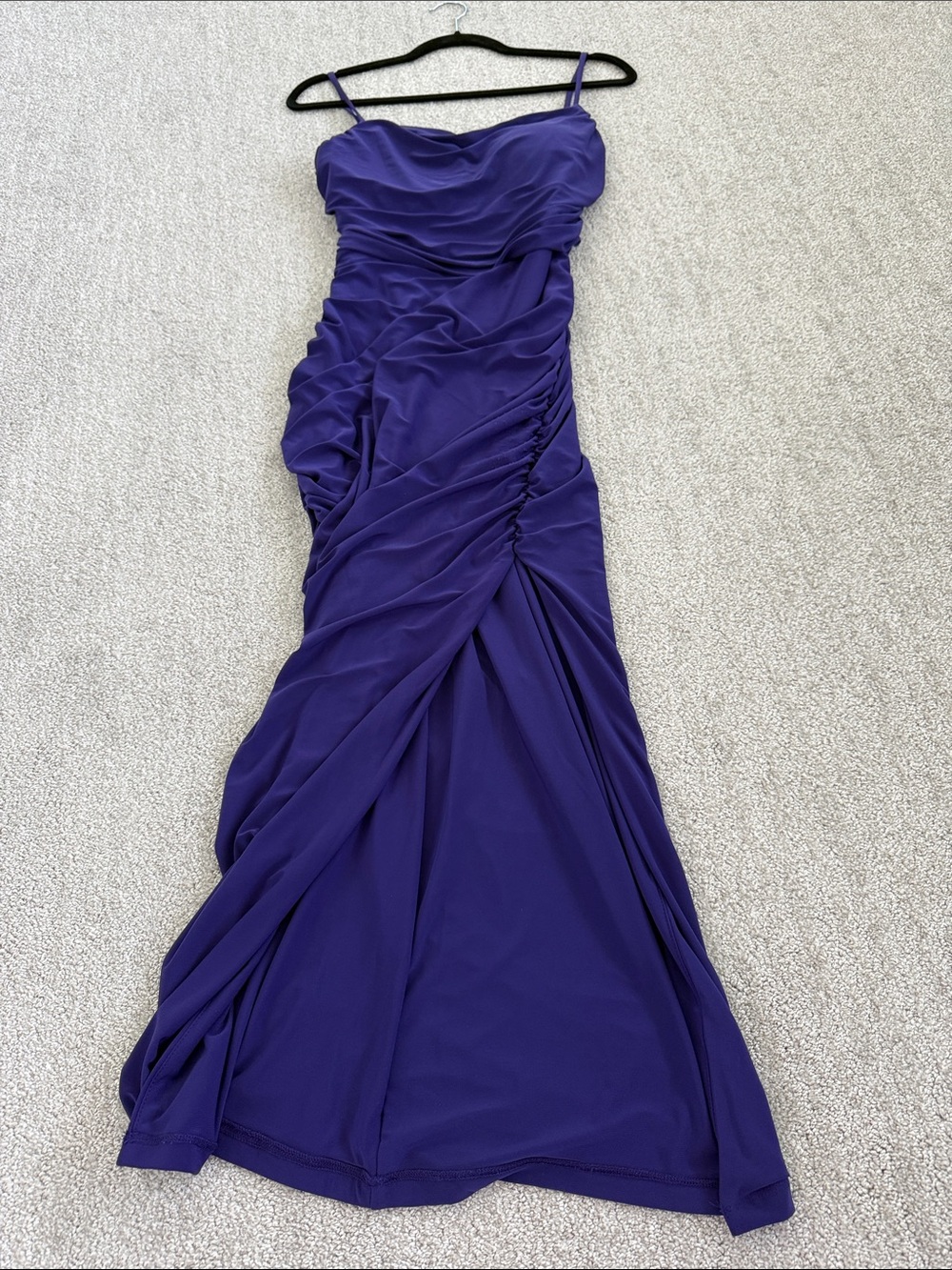 Express Deep Purple Draped Maxi Dress - Picture 5 of 8